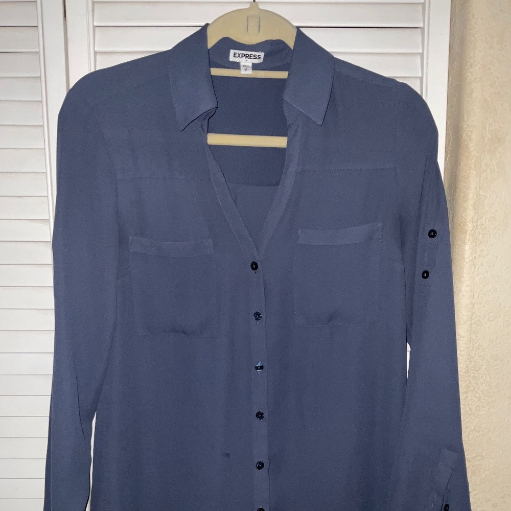 Express button down blouse